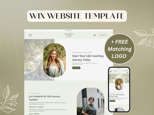 Coach Wix Website Template (Green)