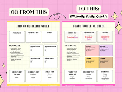 Branding Sheet Canva Template