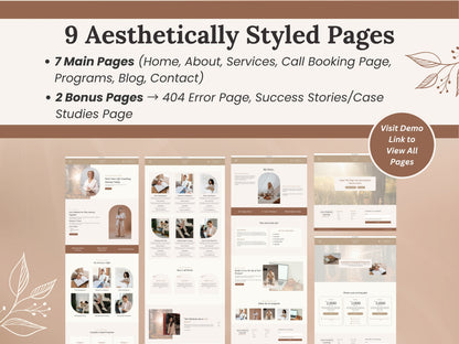 Coach Wix Website Template (Brown)