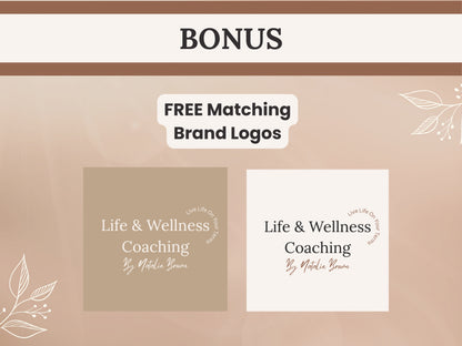 Coach Wix Website Template (Brown)