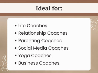 Coach Wix Website Template (Brown)