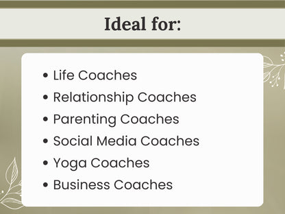 Coach Wix Website Template (Green)